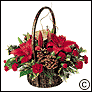 Traditional Christmas Basket (8452)