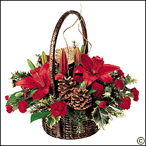 Traditional Christmas Basket (8452)