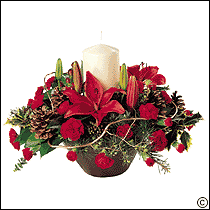 Traditional Christmas Candle Arrangement (8462)