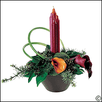 Contemporary Christmas Candle Arrangement (8477)